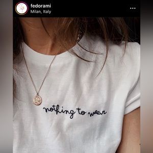 Fedorami hand embroidered tee shirt